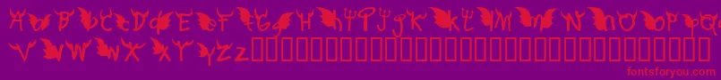 ReddOrDedd Font – Red Fonts on Purple Background