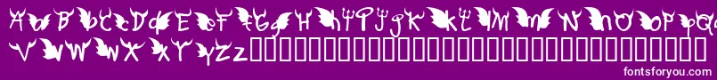 ReddOrDedd Font – White Fonts on Purple Background