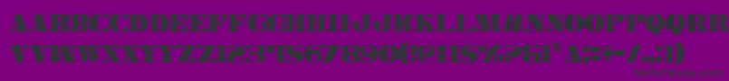 Legalv2c Font – Black Fonts on Purple Background