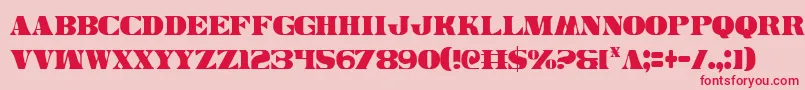 Weitere Informationen zur Legalv2c-Schriftart Legalv2c-Schriftart – Rote Schriften auf rosa Hintergrund