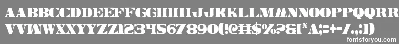 フォントLegalv2c – 灰色の背景に白い文字