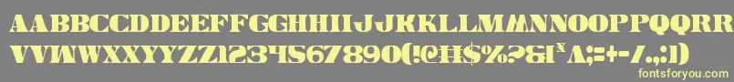 Legalv2c Font – Yellow Fonts on Gray Background