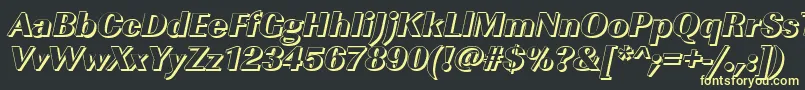 En savoir plus sur la police ImperialshHeavyItalic Police ImperialshHeavyItalic – polices jaunes sur fond noir