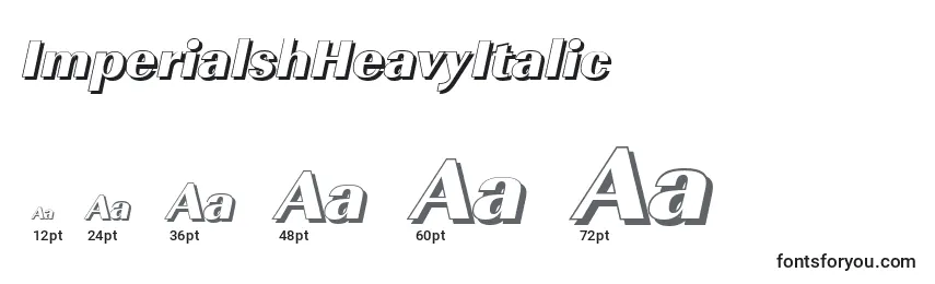 ImperialshHeavyItalic Font Sizes