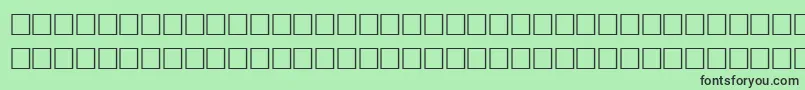 TiltRegular Font – Black Fonts on Green Background