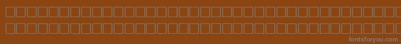 Шрифт TiltRegular – серые шрифты на коричневом фоне