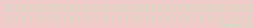 TiltRegular-Schriftart – Grüne Schriften auf rosa Hintergrund