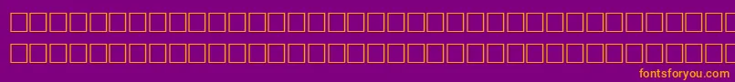 TiltRegular Font – Orange Fonts on Purple Background