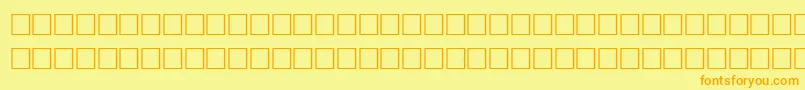 TiltRegular Font – Orange Fonts on Yellow Background