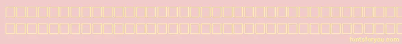 TiltRegular Font – Yellow Fonts on Pink Background