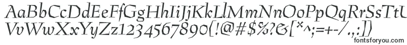 Шрифт PreissigantikvaItalic – красивые шрифты