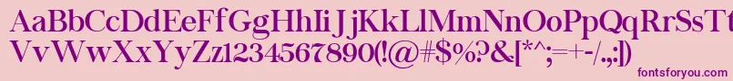 Chapaza Font – Purple Fonts on Pink Background