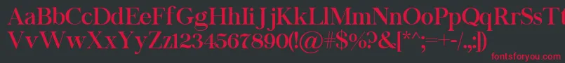 Chapaza Font – Red Fonts on Black Background