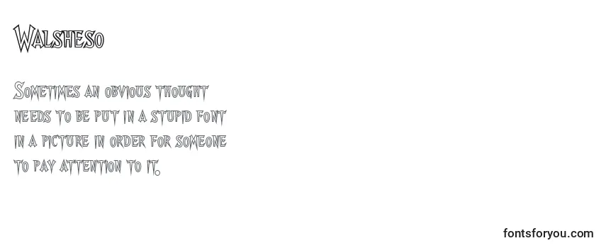 Walsheso Font