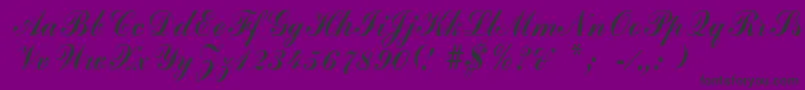 GrimparRegular Font – Black Fonts on Purple Background