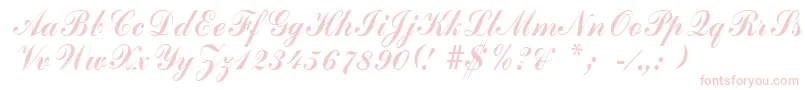 GrimparRegular Font – Pink Fonts on White Background