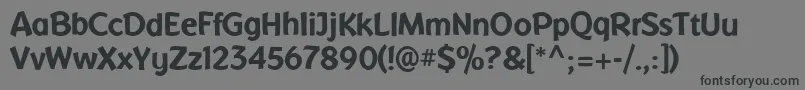 Respublica Font – Black Fonts on Gray Background