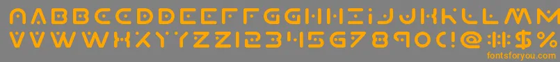 Planetx Font – Orange Fonts on Gray Background