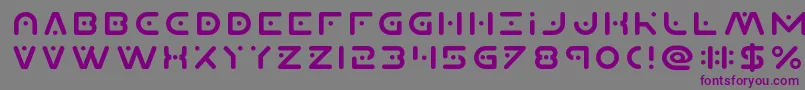 Planetx Font – Purple Fonts on Gray Background