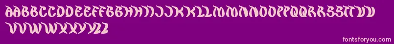 KingCobra Font – Pink Fonts on Purple Background