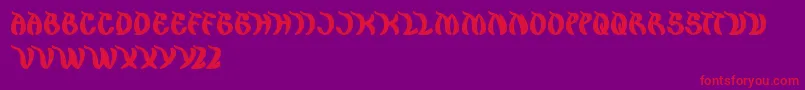 KingCobra Font – Red Fonts on Purple Background