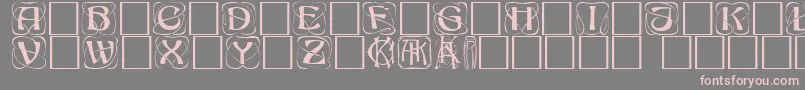 KonanurkapsKaps.001.001 Font – Pink Fonts on Gray Background