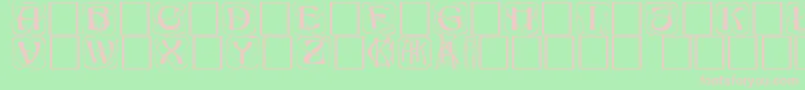 KonanurkapsKaps.001.001 Font – Pink Fonts on Green Background