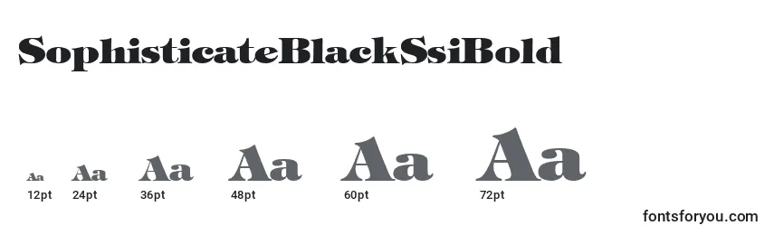 Größen der Schriftart SophisticateBlackSsiBold