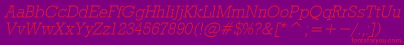 RdoLO Font – Red Fonts on Purple Background