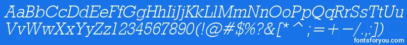 RdoLO Font – White Fonts on Blue Background