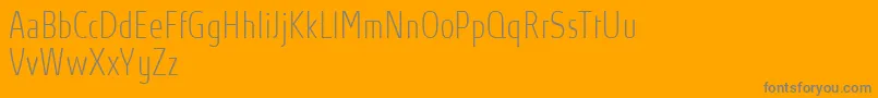 Police AbsolutProThincondensed – polices grises sur fond orange