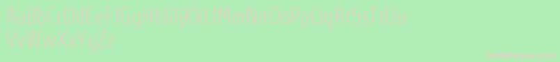 Шрифт AbsolutProThincondensed – розовые шрифты на зелёном фоне
