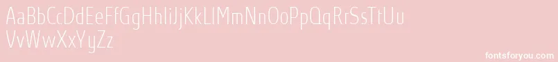 AbsolutProThincondensed Font – White Fonts on Pink Background