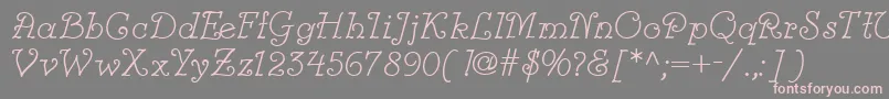 Modestina Font – Pink Fonts on Gray Background