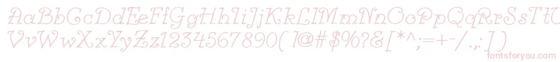 Modestina Font – Pink Fonts on White Background