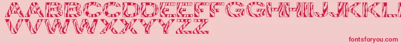 ZebraTfb Font – Red Fonts on Pink Background
