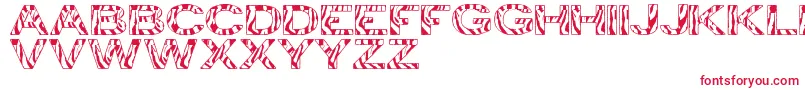 ZebraTfb Font – Red Fonts on White Background