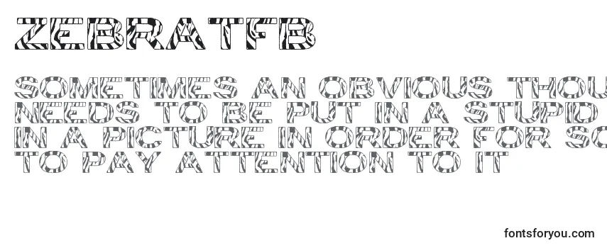 ZebraTfb Font