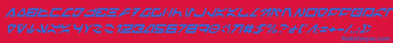Подробнее о шрифте ImperialCodeItalic Шрифт ImperialCodeItalic – синие шрифты на красном фоне