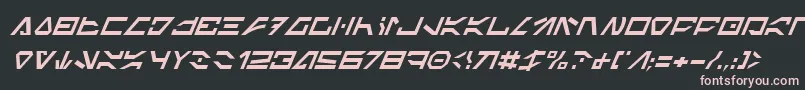 ImperialCodeItalic Font – Pink Fonts on Black Background