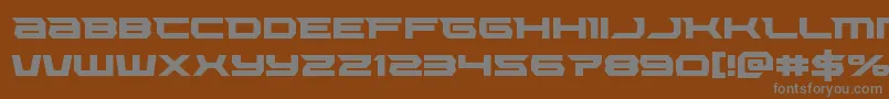 Lethalforce Font – Gray Fonts on Brown Background