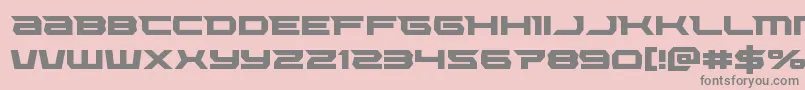 Lethalforce Font – Gray Fonts on Pink Background