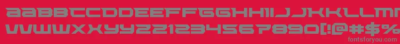 Lethalforce Font – Gray Fonts on Red Background