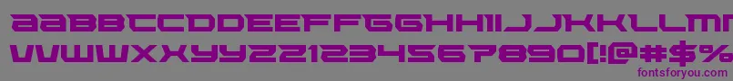 Lethalforce Font – Purple Fonts on Gray Background