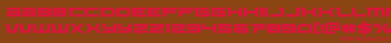 Lethalforce Font – Red Fonts on Brown Background