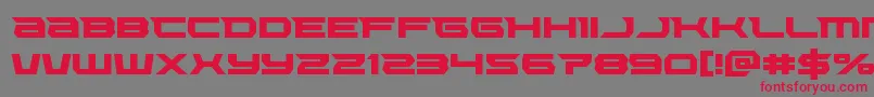 Lethalforce Font – Red Fonts on Gray Background