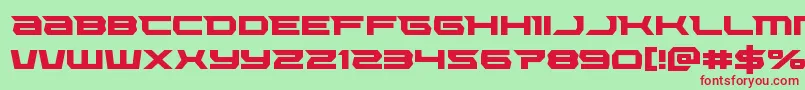 Lethalforce Font – Red Fonts on Green Background