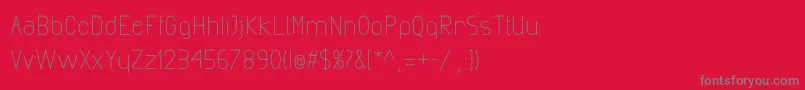 ExactaMedium Font – Gray Fonts on Red Background