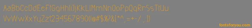 Шрифт ExactaMedium – оранжевые шрифты на сером фоне