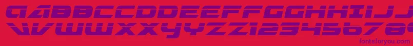 Graymalkin Laser Font – Purple Fonts on Red Background